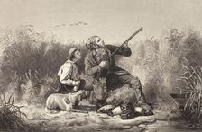 On the Wing, 1850. Creator: Charles Kennedy Burt