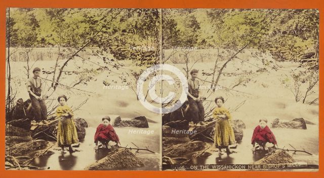 On The Wissahickon Near Bishop's Mills., 1870s. Creator: John A. Mather.