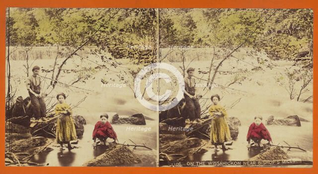 On The Wissahickon Near Bishop's Mills., 1870s. Creator: John A. Mather.