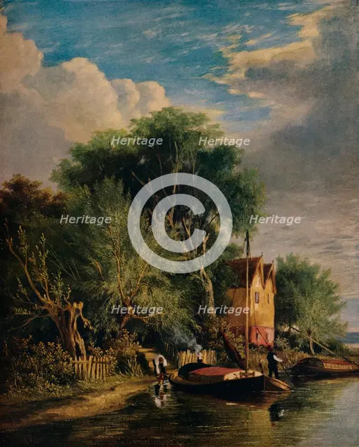 'On the Yare', c1828, (1938). Artist: George Vincent.
