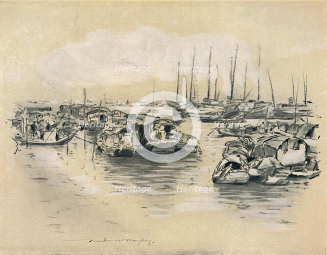 'On the Yellow River', 1903. Artist: Mortimer L Menpes.