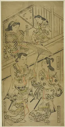 On the Yoshida Highway, c. 1685. Creator: Sugimura Jihei