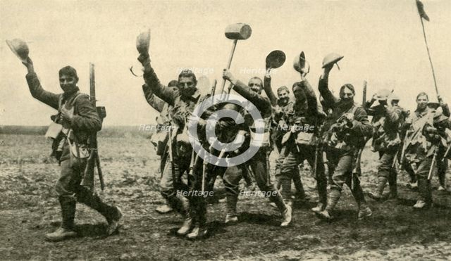 'On their Way to Battle', First World War, c1916, (c1920). Creator: Unknown.
