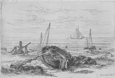 On Thorpe Beach 1888. Creator: Arthur Evershed