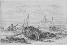 On Thorpe Beach 1888. Creator: Arthur Evershed