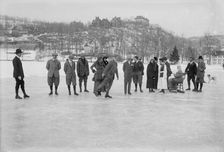 On Tuxedo Lake, between c1910 and c1920. Creator: Bain News Service