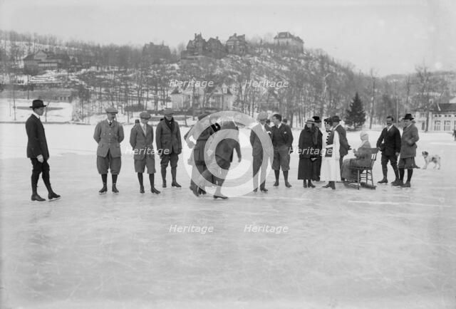 On Tuxedo Lake, between c1910 and c1920. Creator: Bain News Service.