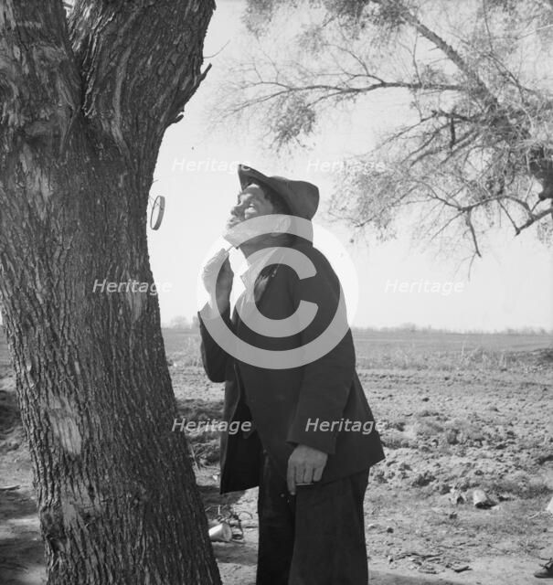 On U.S. 99 between Bakersfield and the Ridge, en route to San Diego, 1939. Creator: Dorothea Lange.