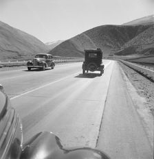On U.S. 99. in Kern County on the Tehachapi Ridge, 1939. Creator: Dorothea Lange