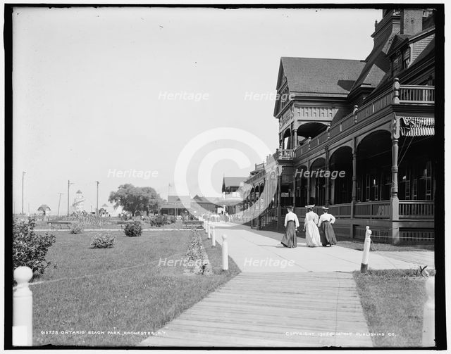 Ontario Beach Park, Rochester, N.Y., c1905. Creator: Unknown.