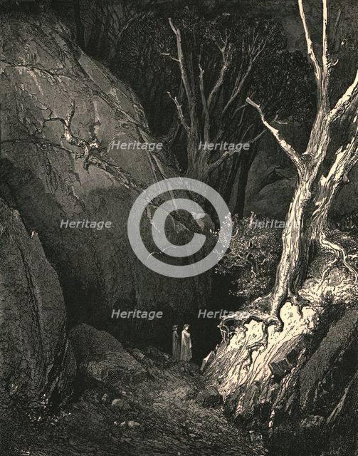 'Onward he moved, I close his steps pursued', c1890. Creator: Gustave Doré.