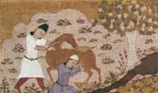 Onager Milking, Late 15th century