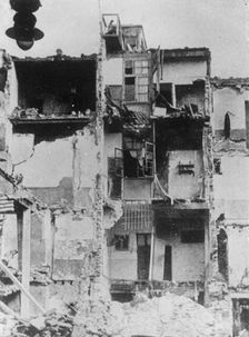 Once a grand hotel in Palma, Majorca, Spanish Civil War, c1936