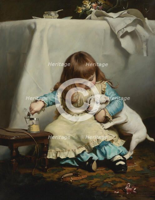 Once bitten, twice shy, 1885. Creator: Barber, Charles Burton (1845-1894).