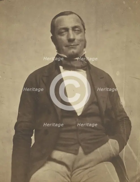 Oncle Édouard Fauquet, 1854-1855. Creator: Nadar.