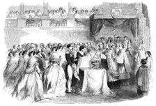 Ondoiement of the Infant Prince, in the Chapel of the Tuileries, 1856. Creator: Unknown