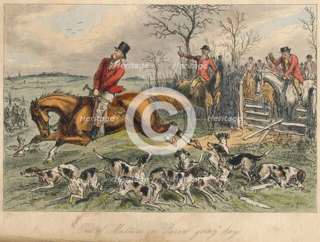 'One of Multum in Parvo's going days', 1865. Artists: John Leech, Hablot Knight Browne.