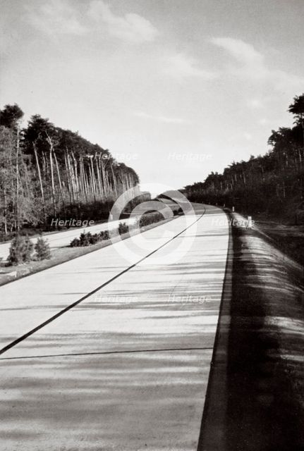 One of many roads built by the Nazis, Germany, 1936. Creator: Unknown.