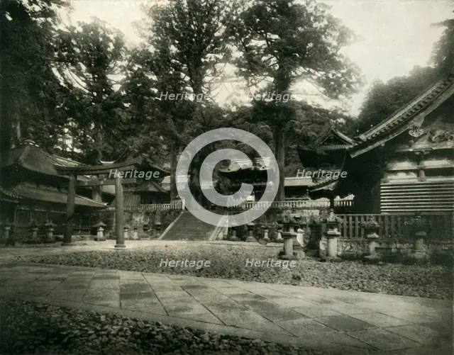 'One of many Temples at Nikko, Japan, a Pilgrimage site of sacred Shrines', 1936. Creator: Unknown.