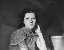 One of migratory family in FSA labor camp, Calipatria, Imperial Valley, California, 1939. Creator: Dorothea Lange