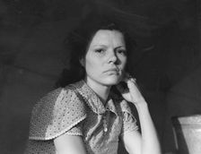 One of migratory family in FSA labor camp, Calipatria, Imperial Valley, California, 1939. Creator: Dorothea Lange