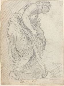 One of Niobe's Daughters, 1752/1756. Creator: Augustin Pajou