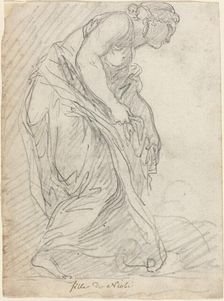 One of Niobe's Daughters, 1752/1756. Creator: Augustin Pajou