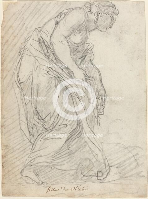 One of Niobe's Daughters, 1752/1756. Creator: Augustin Pajou.