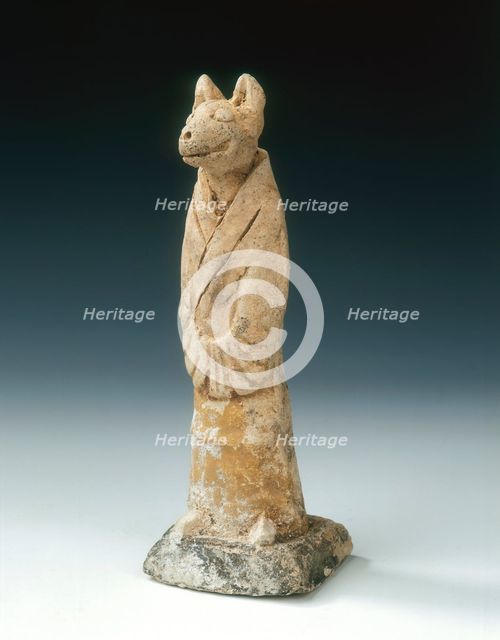One of a set of four zodiac tomb figures, early Northern Song dynasty, China, 960-1050. Creator: Unknown.