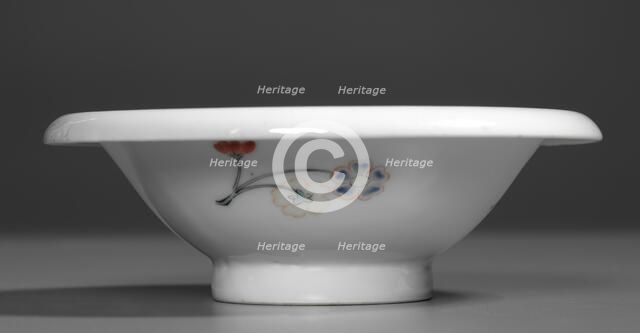 One of a Pair of Bowls with Flowers and Branches: Kakiemon Ware, early 18th century. Creator: Unknown.