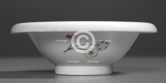 One of a Pair of Bowls with Flowers and Branches: Kakiemon Ware, early 18th century. Creator: Unknown.