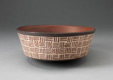 One of a Pair of Bowls with Textile-Like Pattern, 180 B.C./A.D. 500. Creator: Unknown