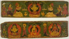 One of a Pair of Manuscript Covers from the Perfection of Wisdom Sutra..., c. 17th century. Creator: Unknown