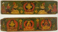 One of a Pair of Manuscript Covers from the Perfection of Wisdom Sutra..., c. 17th century. Creator: Unknown
