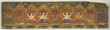 One of a Pair of Magical Charms (Dharani) Manuscript Covers, 18th century. Creator: Unknown