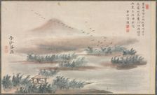 One of Eight Views of Xiao and Xiang Rivers, 1788. Creator: Tani Bunch? (Japanese, 1763-1841)