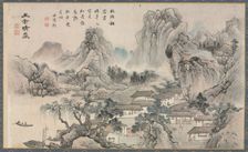 One of Eight Views of Xiao and Xiang Rivers, 1788. Creator: Tani Bunch? (Japanese, 1763-1841)