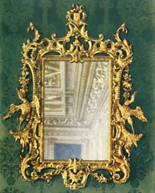 One of Four Gilt Mirror Frames 1938. Creator: Unknown