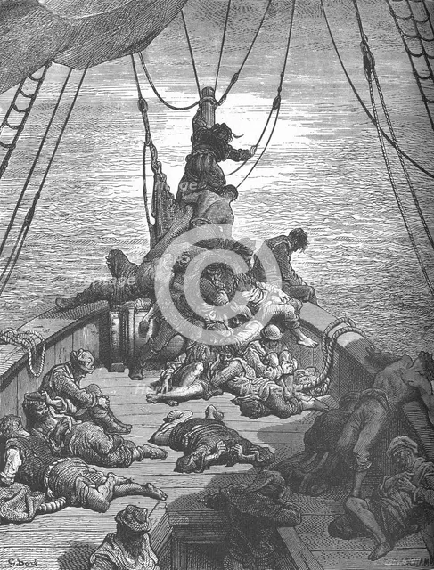'One of Gustave Doré's Illustrations for The Ancient Mariner', c1870s,  (c1950). Creator: Gustave Doré.