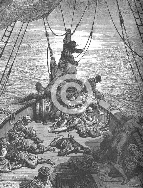 'One of Gustave Doré's Illustrations for The Ancient Mariner', c1870s,  (c1950). Creator: Gustave Doré.