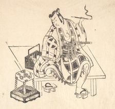 One of Six Impressions from Worn Old Blocks. Creator: Unknown