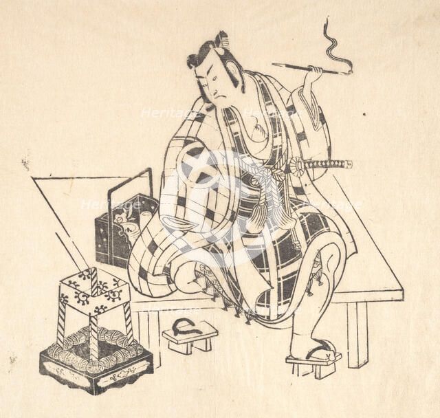 One of Six Impressions from Worn Old Blocks. Creator: Unknown.