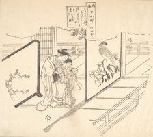 One of Six Impressions from Worn Old Blocks. Creator: Unknown