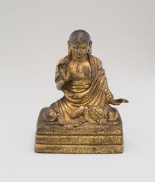 One of the 18 Luohan (Arhats), Qing dynasty (1644-1911), 18th century. Creator: Unknown