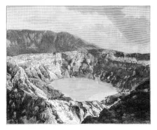 One of the Three Craters of Poas c1890