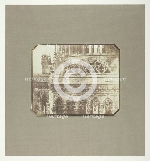 One of the Towers of Orleans Cathedral, as Seen from the Opposite Tower, June 21, 1843. Creator: William Henry Fox Talbot.