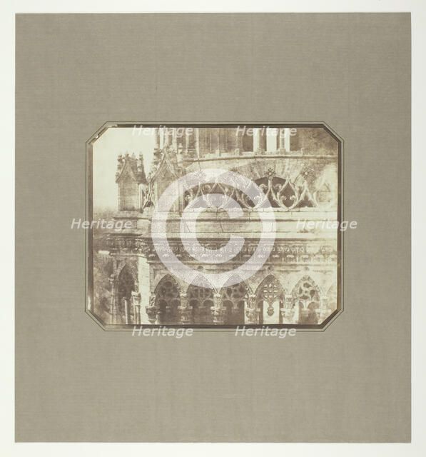 One of the Towers of Orleans Cathedral, as Seen from the Opposite Tower, June 21, 1843. Creator: William Henry Fox Talbot.