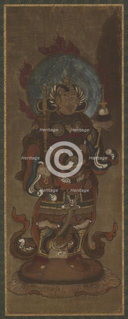 One of the twelve deva: Bishamon-ten (Vaisravana), late 15th-early 16th century. Creator: Unknown.