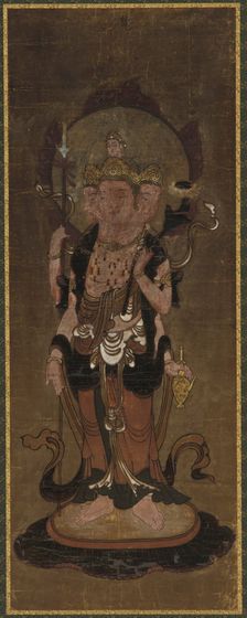 One of the twelve deva: Bonten (Brahma), late 15th-early 16th century. Creator: Unknown