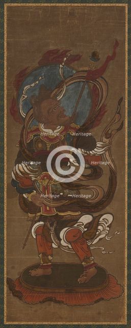 One of the twelve deva: Fu-ten (Vayu), late 15th-early 16th century. Creator: Unknown.